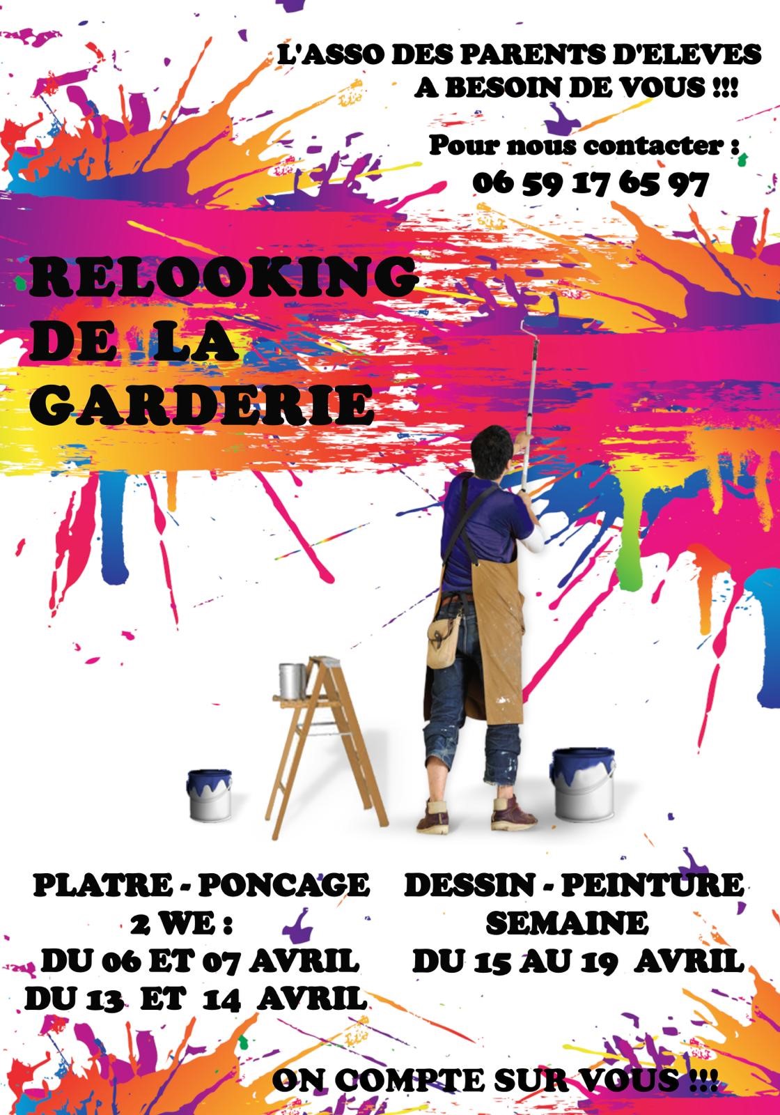 Relooking de la garderie de l'école