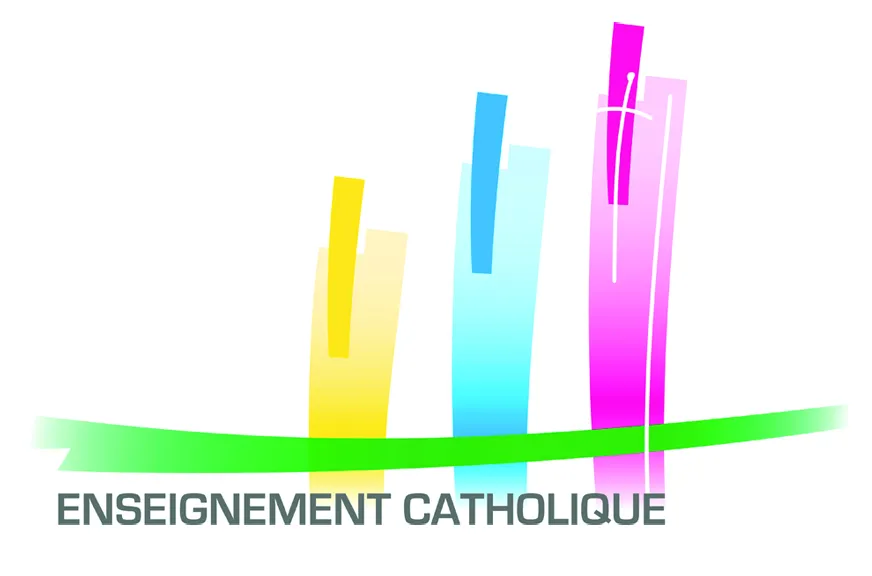 Logo en 4 couleurs Enseignement catholique